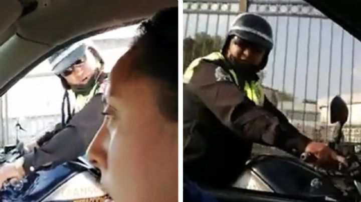 VIDEO: Policía municipal intimida y ofende a automovilista en Cuautitlán; "Pinc... niña"