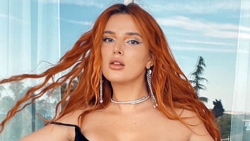Desde la cama, la actriz Bella Thorne paraliza Instagram con escaso atuendo negro