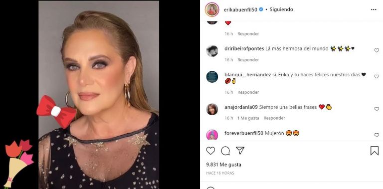 Erika Buenfil envía conmueve a sus seguidores