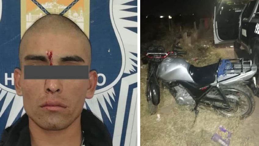 Hermosillo: Trató de llevarse motocicleta sin permiso, pero fue sorprendido por policías