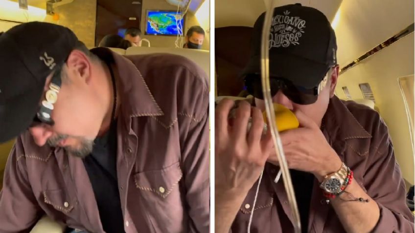 ¡Pánico en el regional mexicano! Pepe Aguilar 'se desvanece' en pleno vuelo frente a su familia