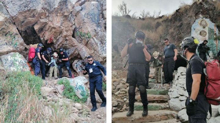 Hermosillo: Bomberos rescatan a Pedro, adulto mayor que no pudo bajar de un cerro