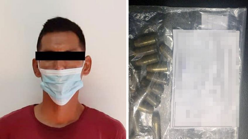 Guaymas: Arrestan a sujeto que cargaba con varios cartuchos para arma de fuego