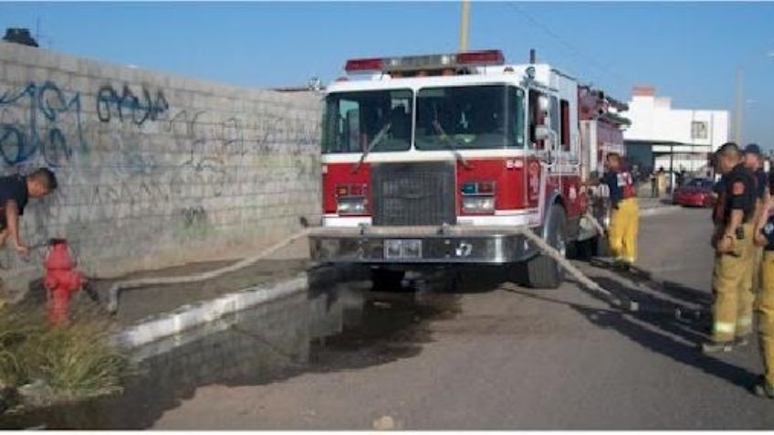 Ciudad Obregón: Voraz incendio consume vivienda; 'abuelita' y nietos estaban dentro