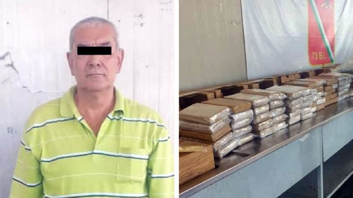 Capturan a chofer de tráiler en carretera de Sonora; transportaba 174 kilos de cocaína