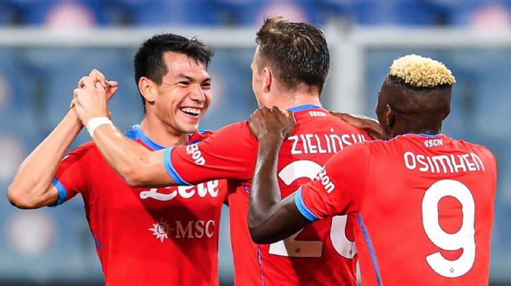 'Chucky' Lozano hace diabólica anotación en partido del Napoli en la Europa League ante Legia