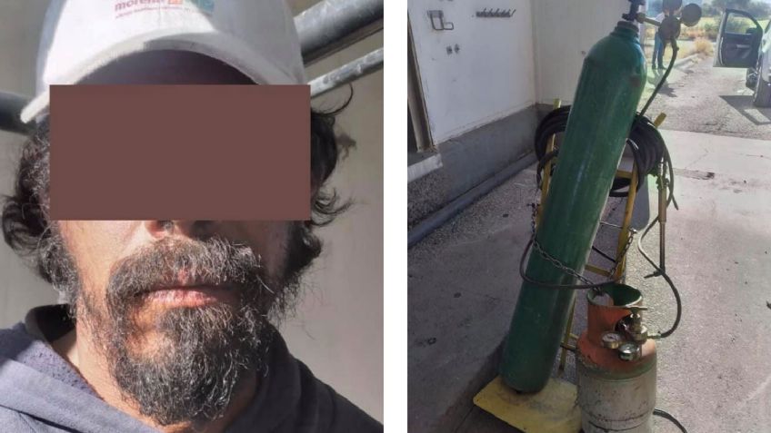 Hermosillo: Cortaba estructura con un soplete para meterse a robar en Parque Industrial