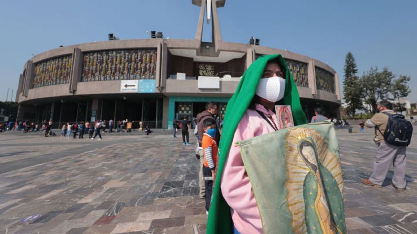 Afluencia de peregrinos en la Basílica de Guadalupe es de 42 mil personas, reportan autoridades