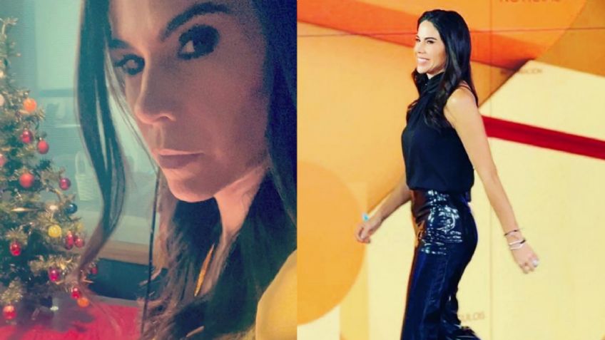 Paola Rojas se luce en Televisa con coqueto 'outfit' y rinde homenaje a Vicente Fernández
