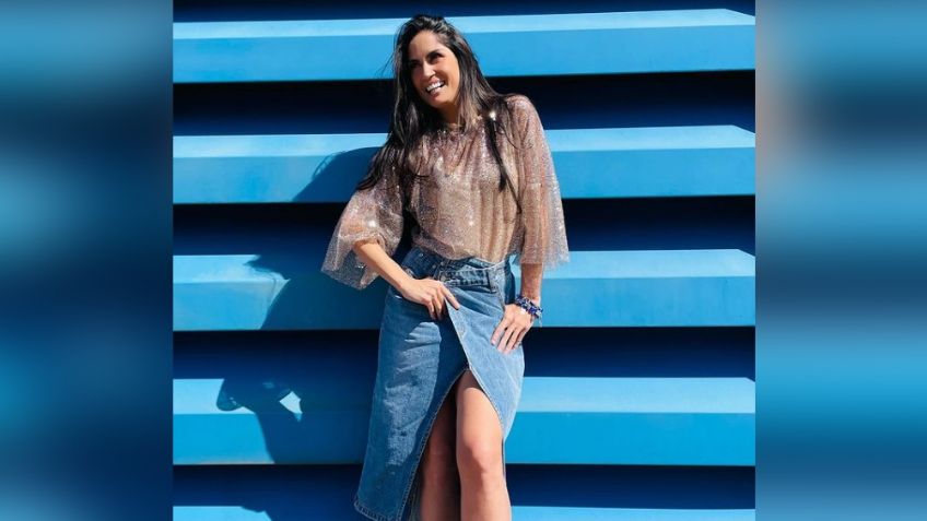 Joanna Vega-Bientro enamora en Imagen TV con coqueto vestido rosa desde 'Sale el Sol'