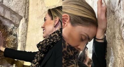 Jacqueline Bracamontes desata controversia al posar en el Muro de los Lamentos en Israel