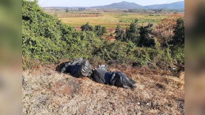 Junto a la carretera, dejan dos cadáveres 'embolsados'; tenían impactos de bala