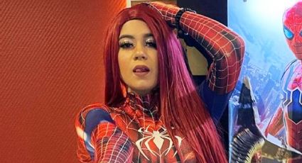 FOTOS: Giselle Montes se escapa al cine y se luce con tremendo disfraz de Spider-Man