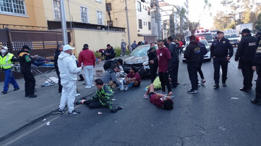 Peregrinos se dirigen a la Basílica de Guadalupe y los atropellan; VIDEO muestra el ilícito