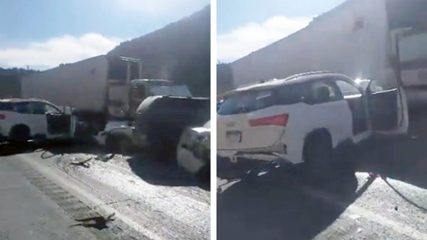 Tráiler se queda sin frenos y choca contra autos en Coahuila; hay cinco personas muertas