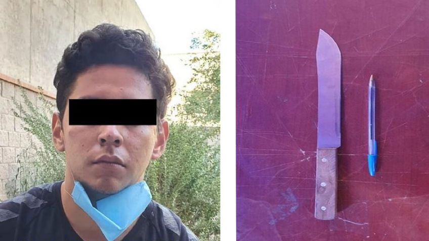 Hermosillo: Detenido tras quemar las cortinas de su madre y amenazar a policías con cuchillo