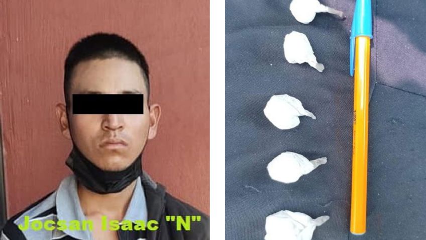 Hermosillo: Arrestan a joven de 18 años en posesión de varias dosis de droga en Los Pinos