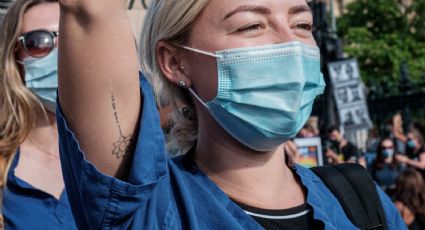 Siguen protestas en el IMSS: Denuncian atraso de aplicación para segunda dosis de vacuna Covid-19