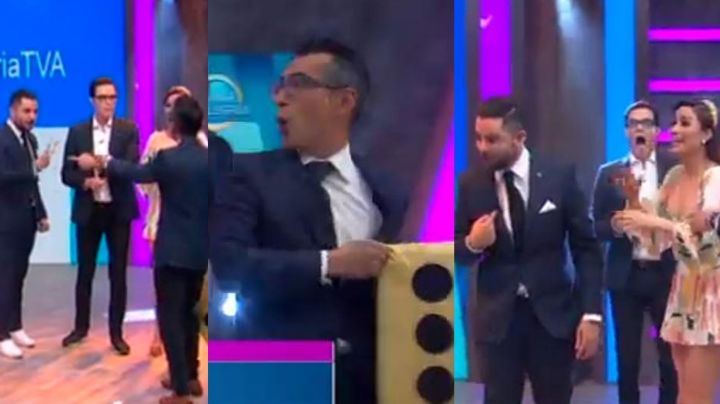"¡Tú cállate!": Conductores de 'VLA' se pelean en vivo; Ricardo hasta empujó a Sergio Sepúlveda