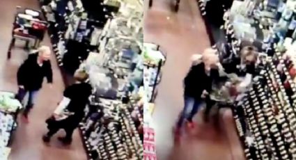 VIDEO: Mujer se rehúsa a usar cubrebocas y da brutal golpiza a empleada de supermercado