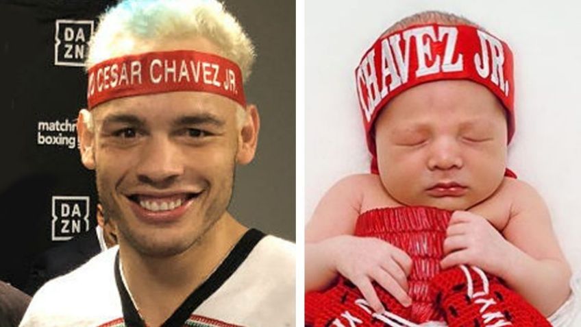 Julio César Chávez jr. presume en Instagram lo enorme que está su bebé de 5 meses