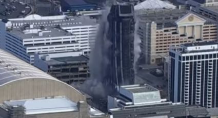 VIDEO: ¡Fuera abajo! Dinamitan el hotel y casino Trump Plaza en Atlantic City