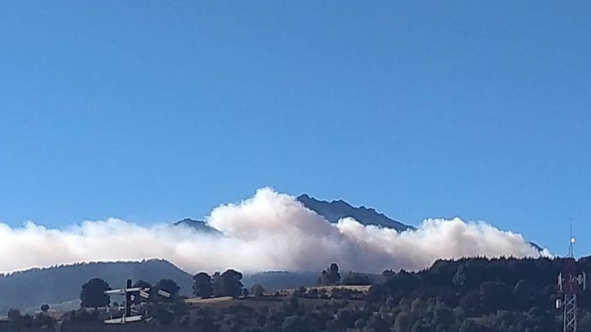 ¡En llamas! No paran incendios en el Nevado de Toluca por fuertes ráfagas de viento