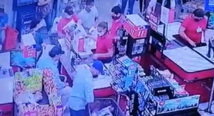 VIDEO: A sangre fría, sicario ejecuta a tiros a exnarco y a una cajera en supermercado