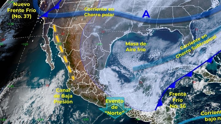 Clima: Frente Frío 37 llegará a México este domingo con vientos y bajas temperaturas