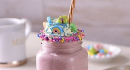 ¡Dulce y colorida! Disfruta de esta malteada de unicornio perfecta para el calor de cuaresma