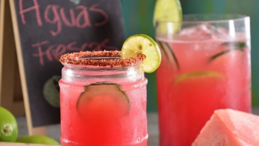 Haz de tus comidas un momento muy especial con esta rica agua de sandía, pepino y limón