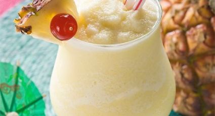 ¡Perfecto para Cuaresma! Este frappé de piña colada se convertirá en tu bebida preferida