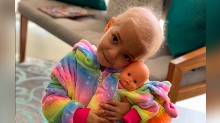 Desgarrador: Niña de 3 años lucha contra duro cáncer; su posibilidad de sobrevivir es del 8%