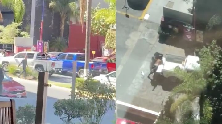 FUERTE VIDEO: Intentan secuestrar a hombre en restaurante; huyen con sicario muerto