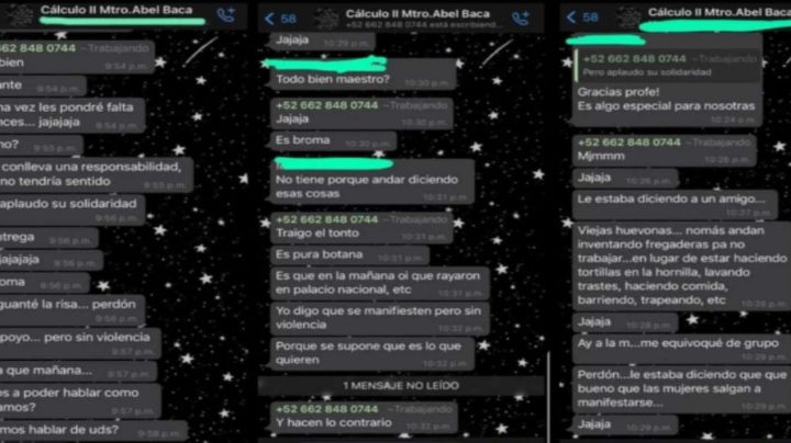 "Viejas huev...": Así se burla maestro de la Unison del 'Día sin Mujeres'