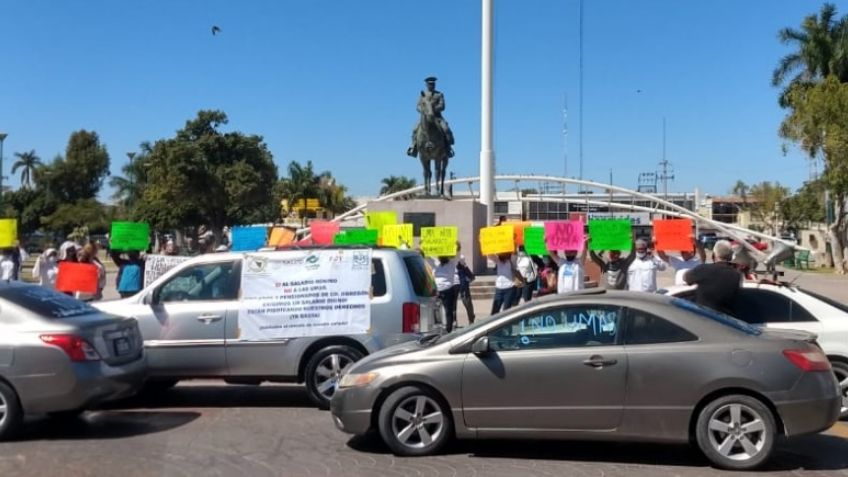Obregón: Se suman Conalep, Salud y SCT a jubilados del Issste para manifestarse en contra de la UMA