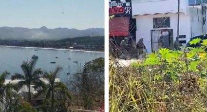 Pánico en Guayabitos: En VIDEOS, así fue el enfrentamiento entre civiles armados y Guardia Nacional