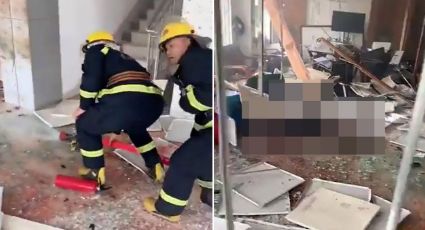 China: Explota edificio de Gobierno en Guangzhou; hay varios muertos y heridos