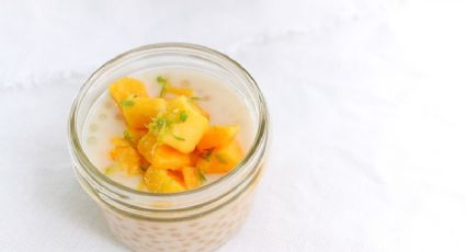 Disfruta del sabor más fresco de la primavera con un rico postre de tapioca con mango