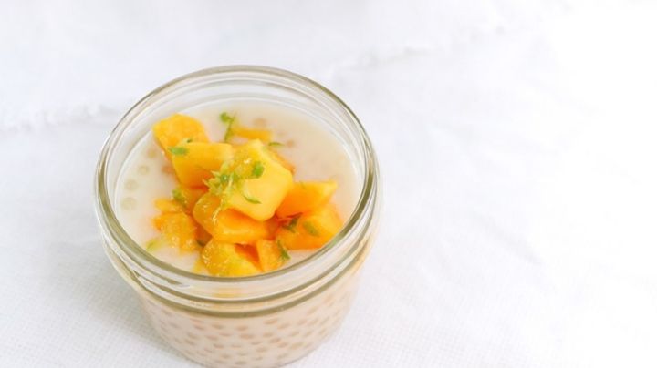 Disfruta del sabor más fresco de la primavera con un rico postre de tapioca con mango