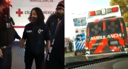 VIDEO: Rivalidad entre paramédicos desata caos; peleaban por atender a un motociclista lesionado
