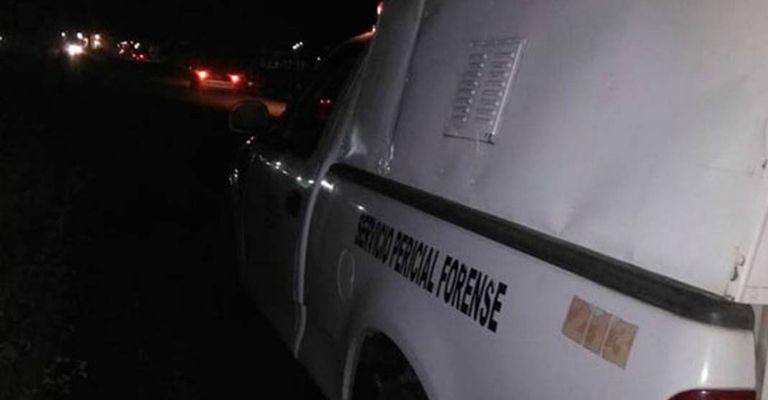 Semefo llegan al sitio del crimen