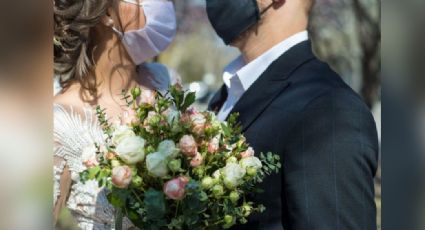 El amor todo lo puede: Esta pareja se conoce en tiempos de Covid-19 y logra casarse