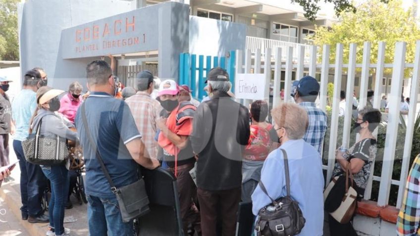 Caos y desabasto: Suspenden vacunación de adultos mayores en Cajeme; se acabaron las dosis