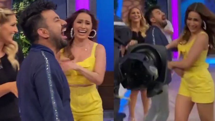 Entre gritos y empujones, Cynthia Rodríguez abandona 'Venga la Alegría' por esto