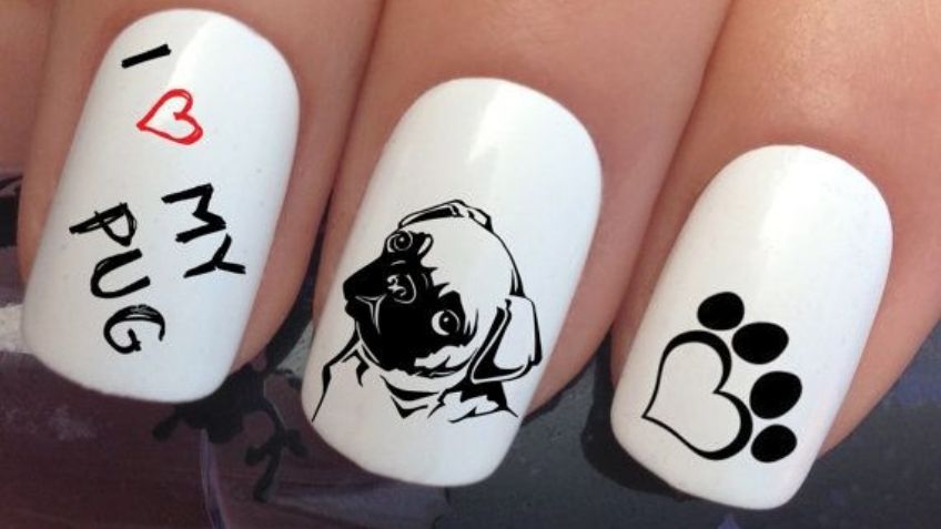 ¿Eres amante de los pugs? Llévalos en las puntas de tus dedos con estos diseños de uñas