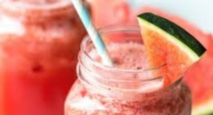 Deleita tu paladar con un increíble frappé de sandía con vino rosado