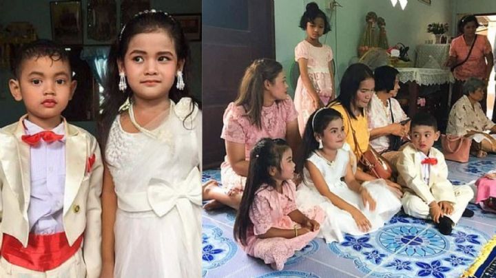 Casan a mellizos de 5 años; según sus padres, eran amantes en una vida pasada