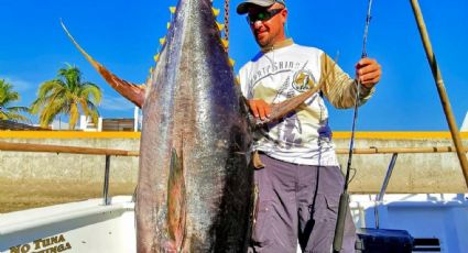 Fernando Almada, el pescador guaymense que rompió récord de 'jigging' en Puerto Vallarta