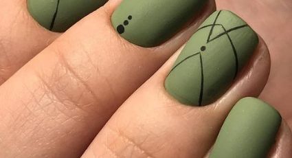 Lleva el verde de la naturaleza en tus manos con estos diseños de uñas